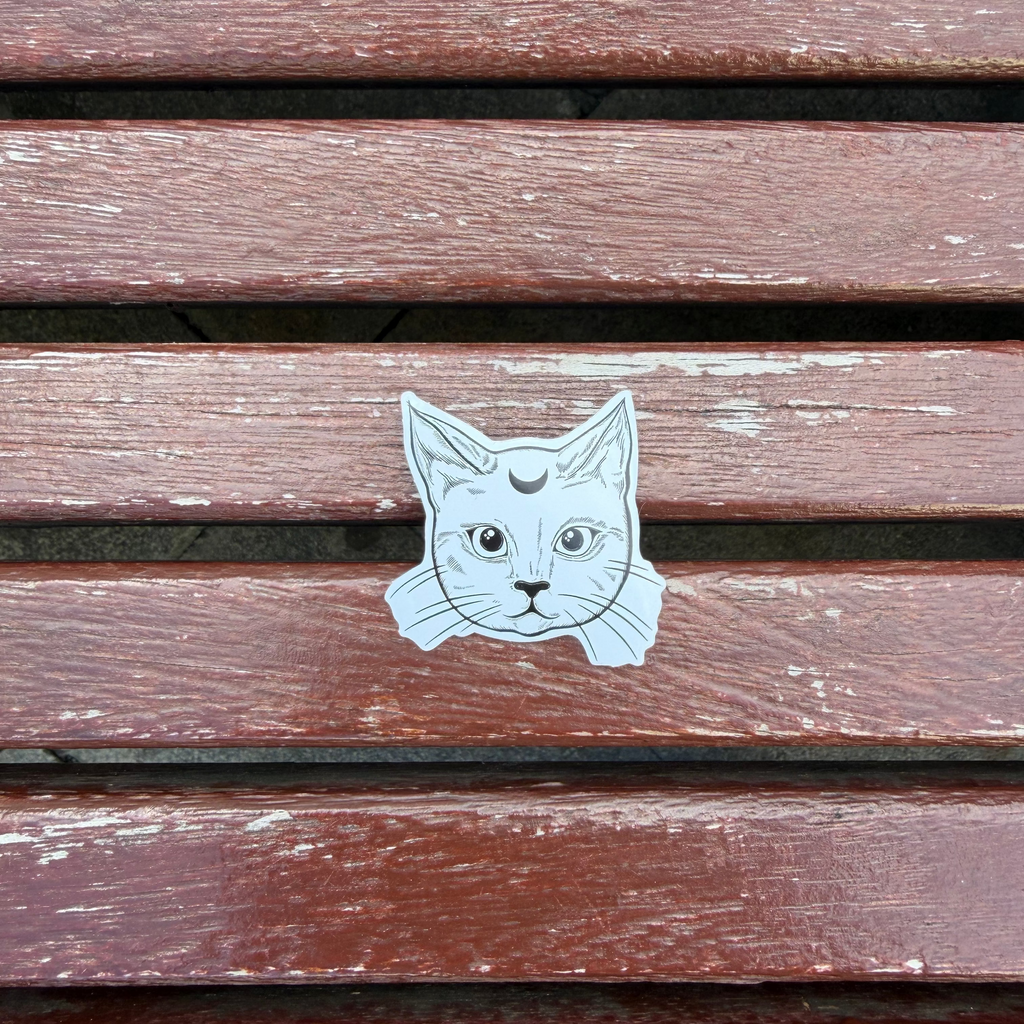 Mystical Cat Vinyl Sticker