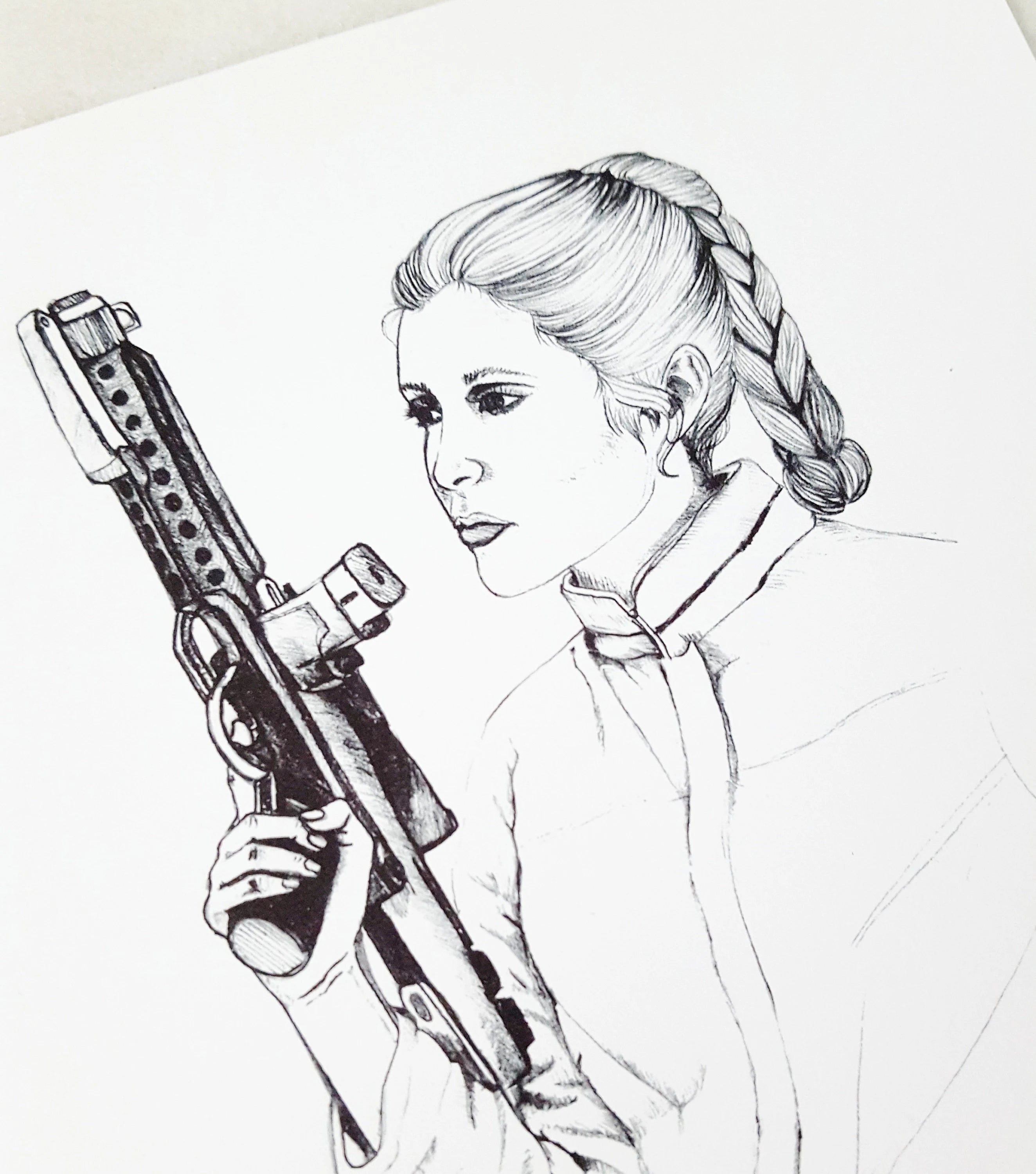 Princess Leia Print – A4
