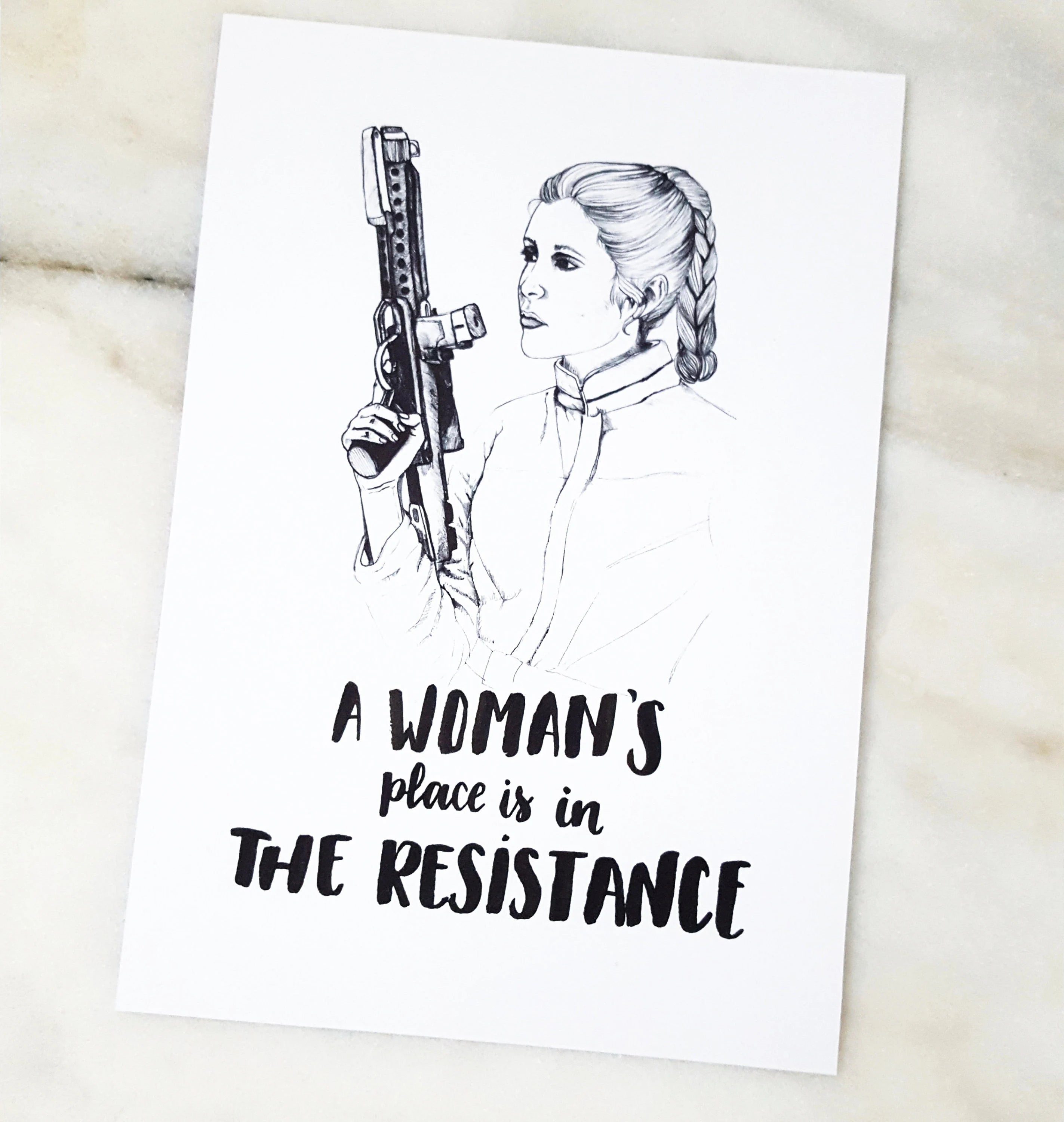 Princess Leia Print – A4
