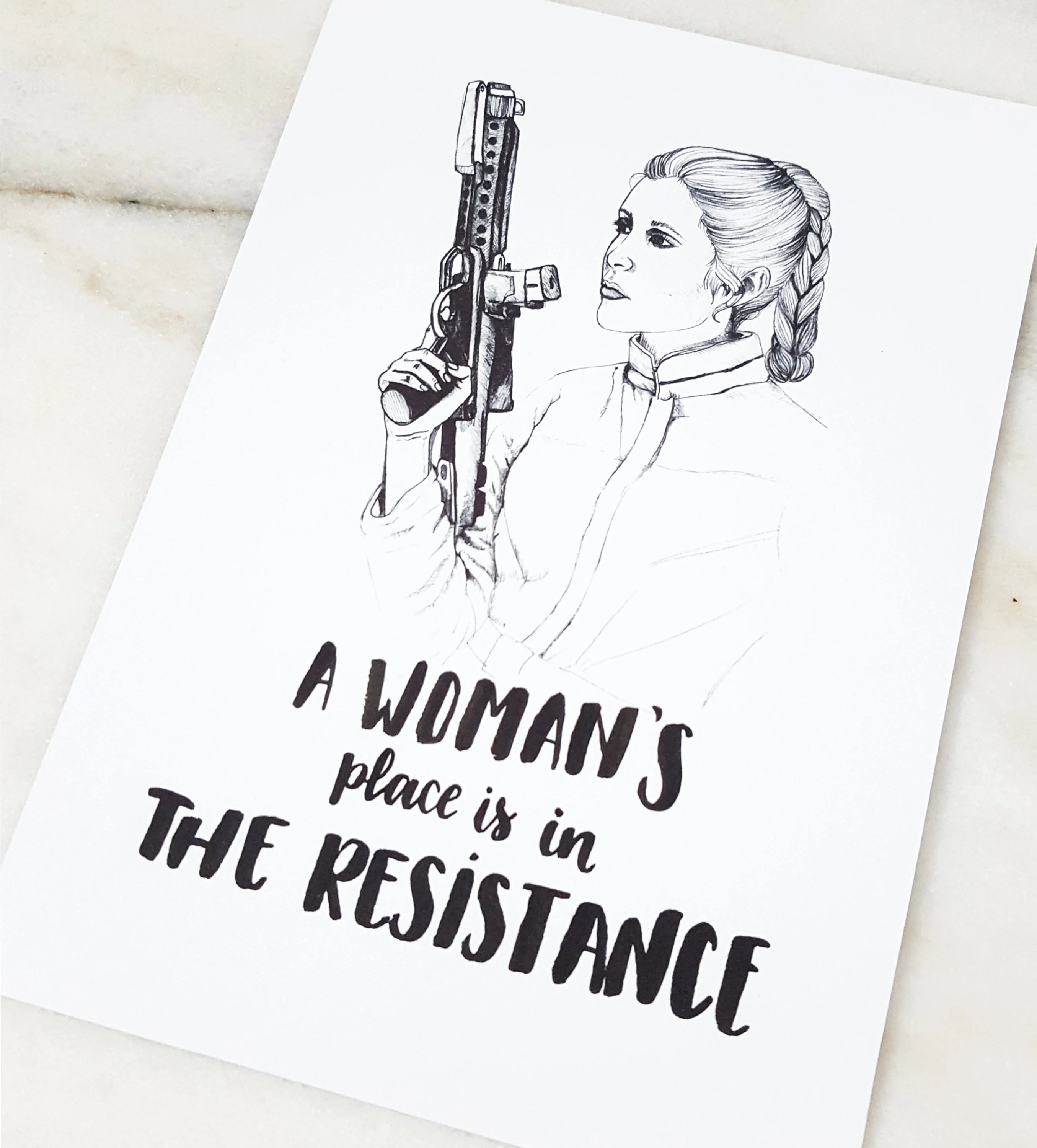 Princess Leia Print – A4